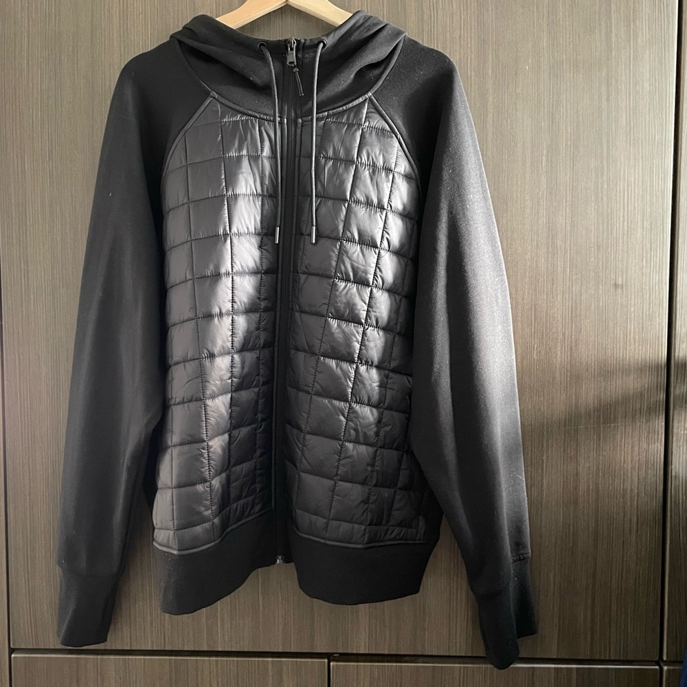 Old Navy Black Quilted Hoodie